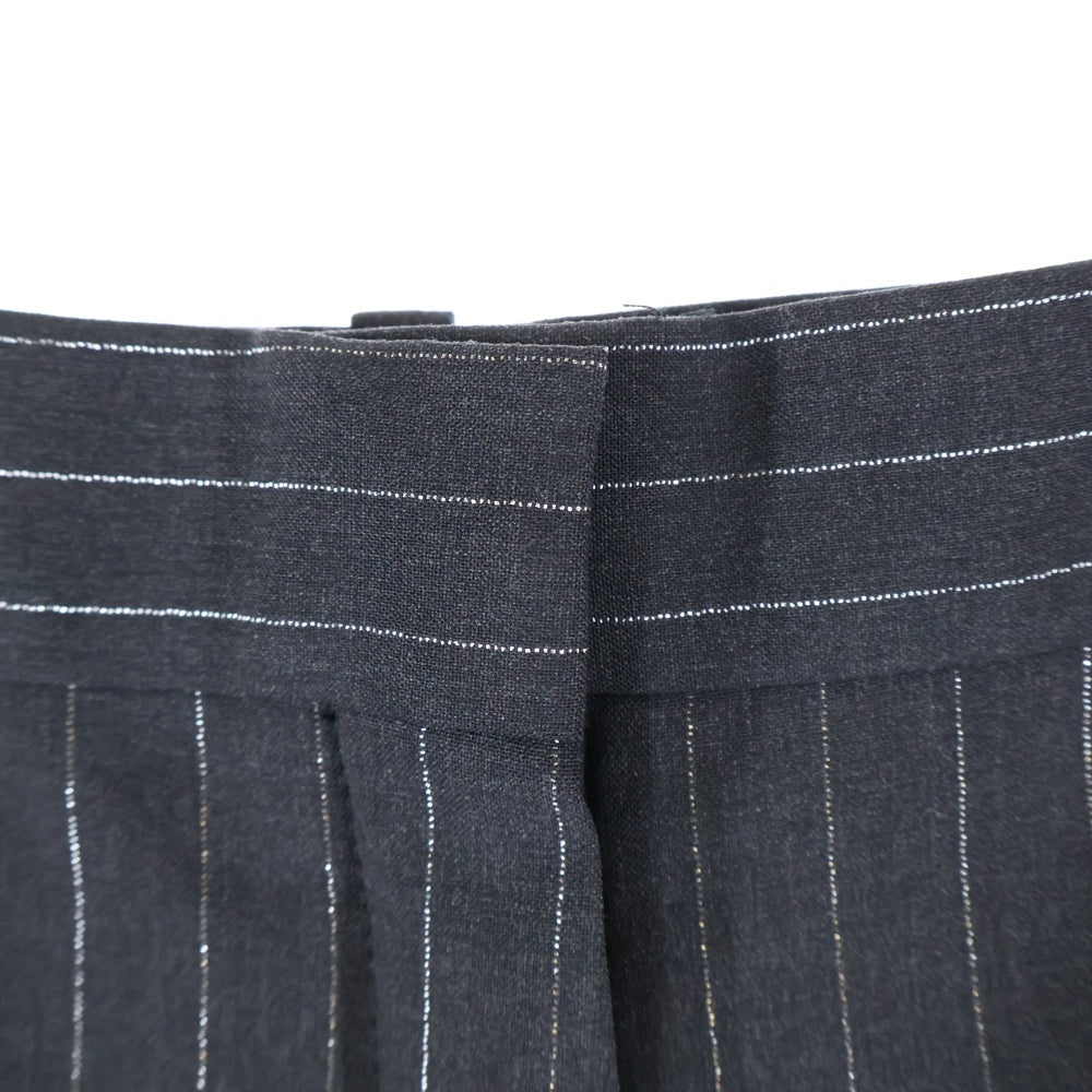 KENZO(ケンゾー) ジップフライ ストライプ スラックス ブラック