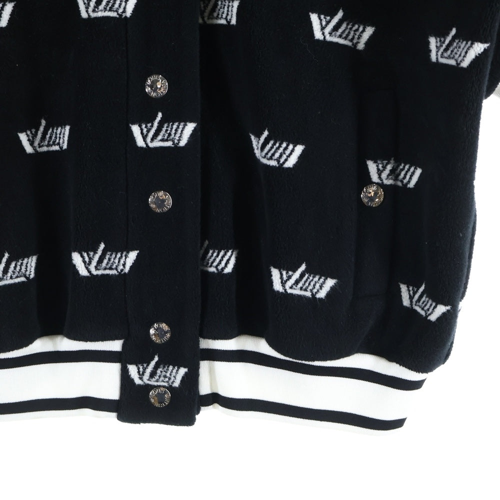 LOUIS VUITTON(ルイヴィトン) 22SS コットン ショートスリーブ ボンバージャケット ブラック レディース RW221W FG5 FMJA02