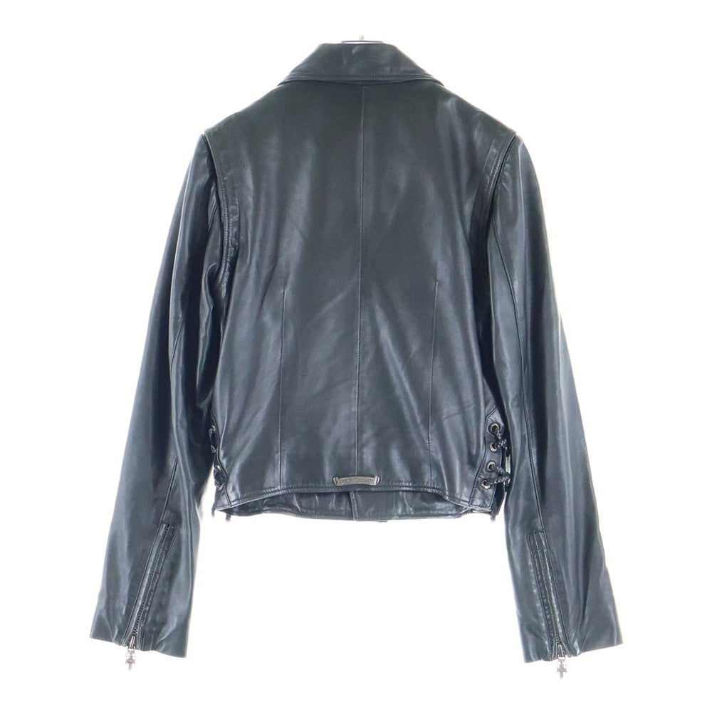 CHROME HEARTS(クロムハーツ) JJ DEAN 裏地エルメスダガージップライダースレザージャケット レディース