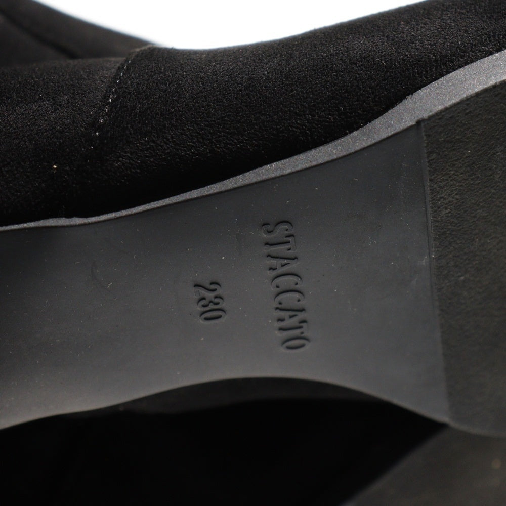 STACCATO (スタッカート) スエード クリアヒール ニーハイブーツ 割引