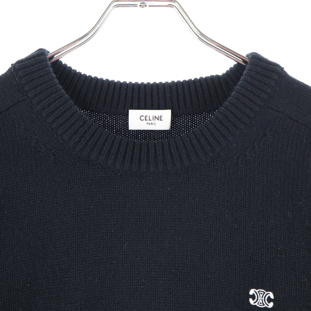 CELINE(セリーヌ) トリリンオフ カシミア クルーネック ニット 2AC85048T ブラック