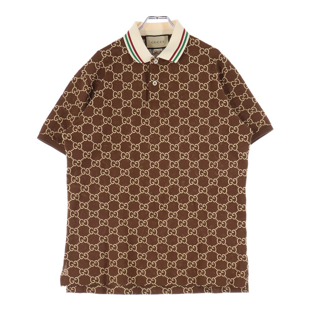 GUCCI(グッチ) GGストレッチコットンポロシャツ ブラウン 598956 XJB0U