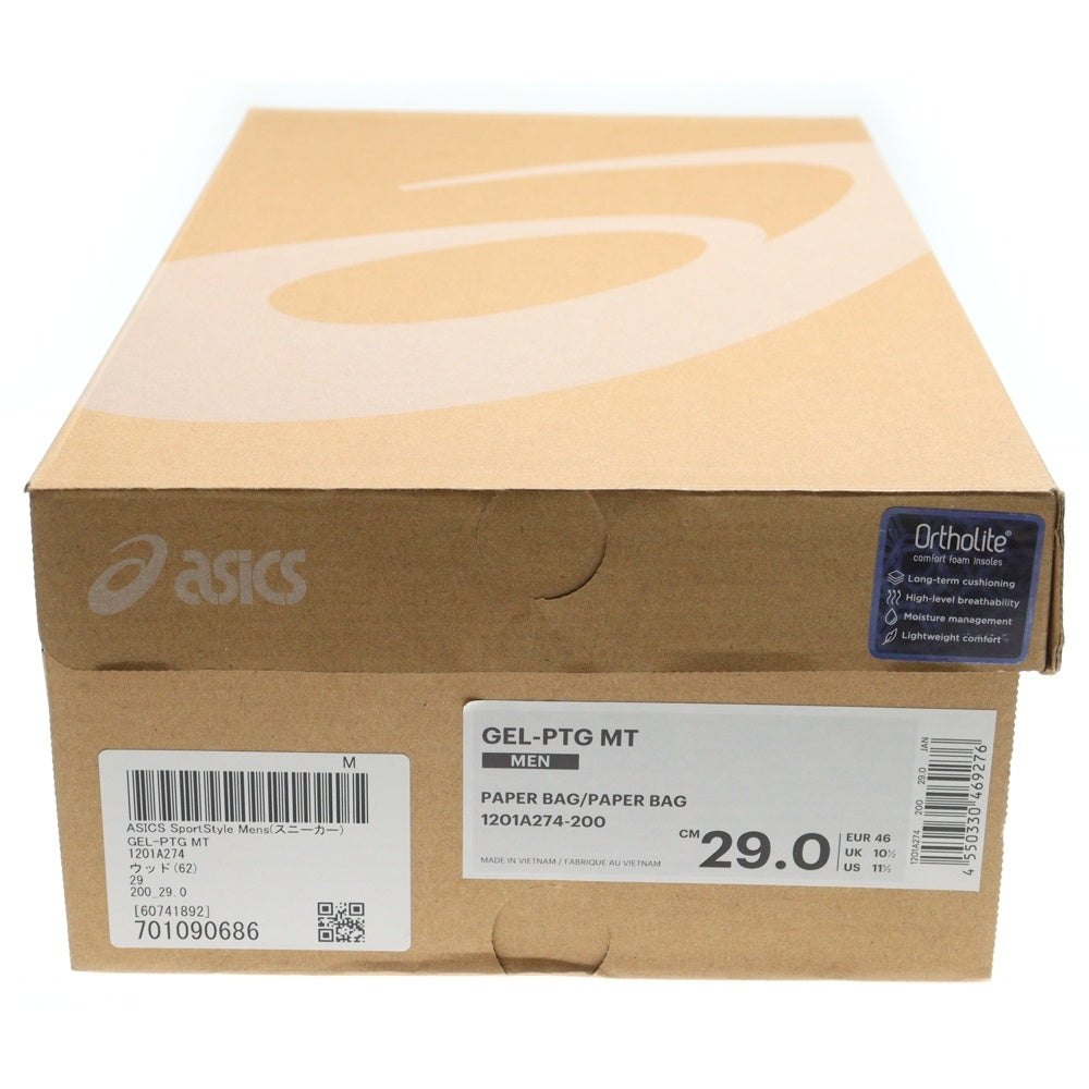 ASICS(アシックス) GEL-PTG MT 1201A274-200 ゲル ハイカットスニーカー US11.5/29.0cm ブラウン