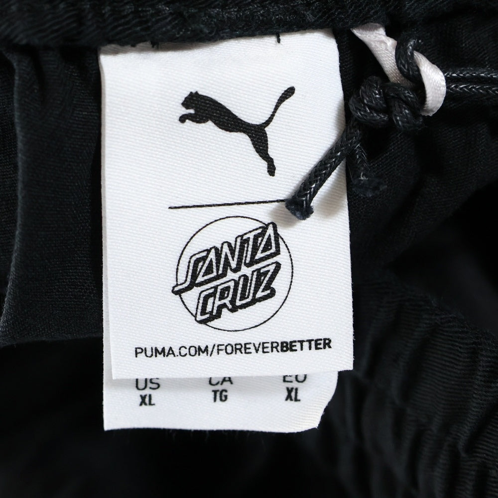 PUMA(プーマ) ×SANTA CRUZ TWILL PANTS ×サンタクルーズ ツウィルパンツ 532244-01 ブラック