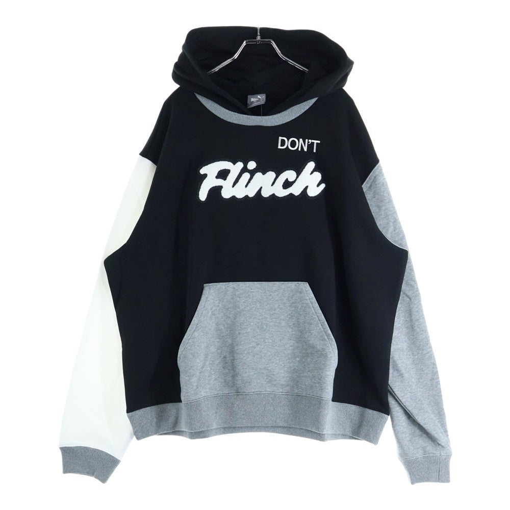 PUMA(プーマ) フロント刺繍プルオーバーパーカー 532102-03 ブラック