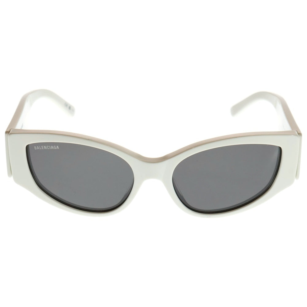 BALENCIAGA(バレンシアガ) ロゴ サングラス 眼鏡 BB0258S ホワイト レディース