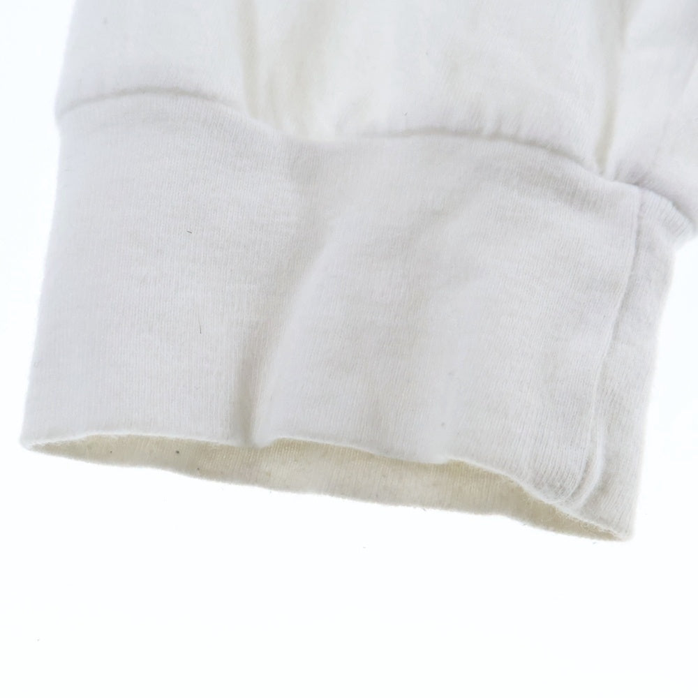 CHROME HEARTS(クロムハーツ) Neck Logo L/S Tee ネックロゴプリント長袖Tシャツ ホワイト