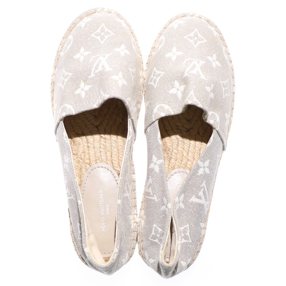 LOUIS VUITTON(ルイヴィトン) Starboard Slip-On 1AB2ZX スターボード モノグラムキャンバススリッポン グレー レディース