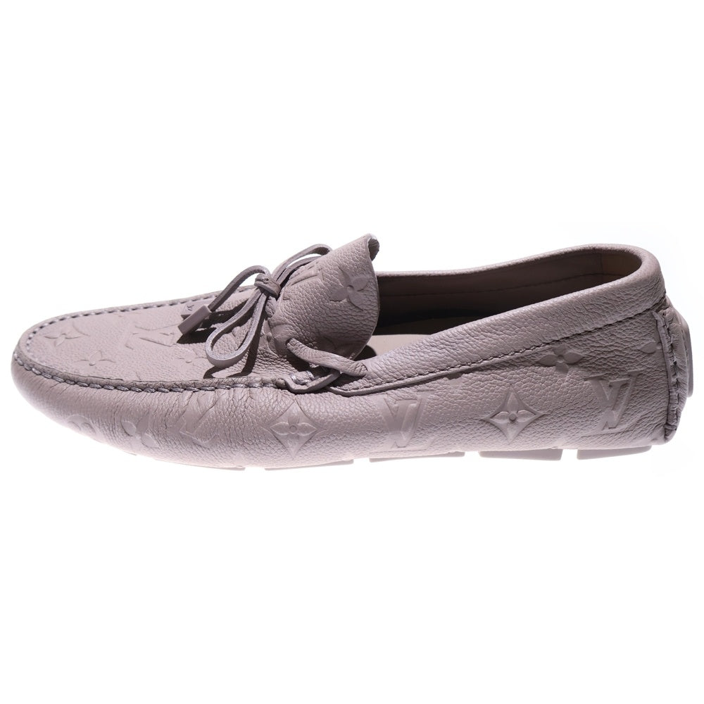 LOUIS VUITTON(ルイヴィトン) LVドライバー ラインモノグラムローファー ベージュ レディース