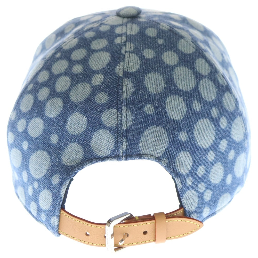 LOUIS VUITTON(ルイヴィトン) ×YK Denim Baseball Cap M7062L ×草間彌生 ドット デニムベースボールキャップ 帽子 インディゴ