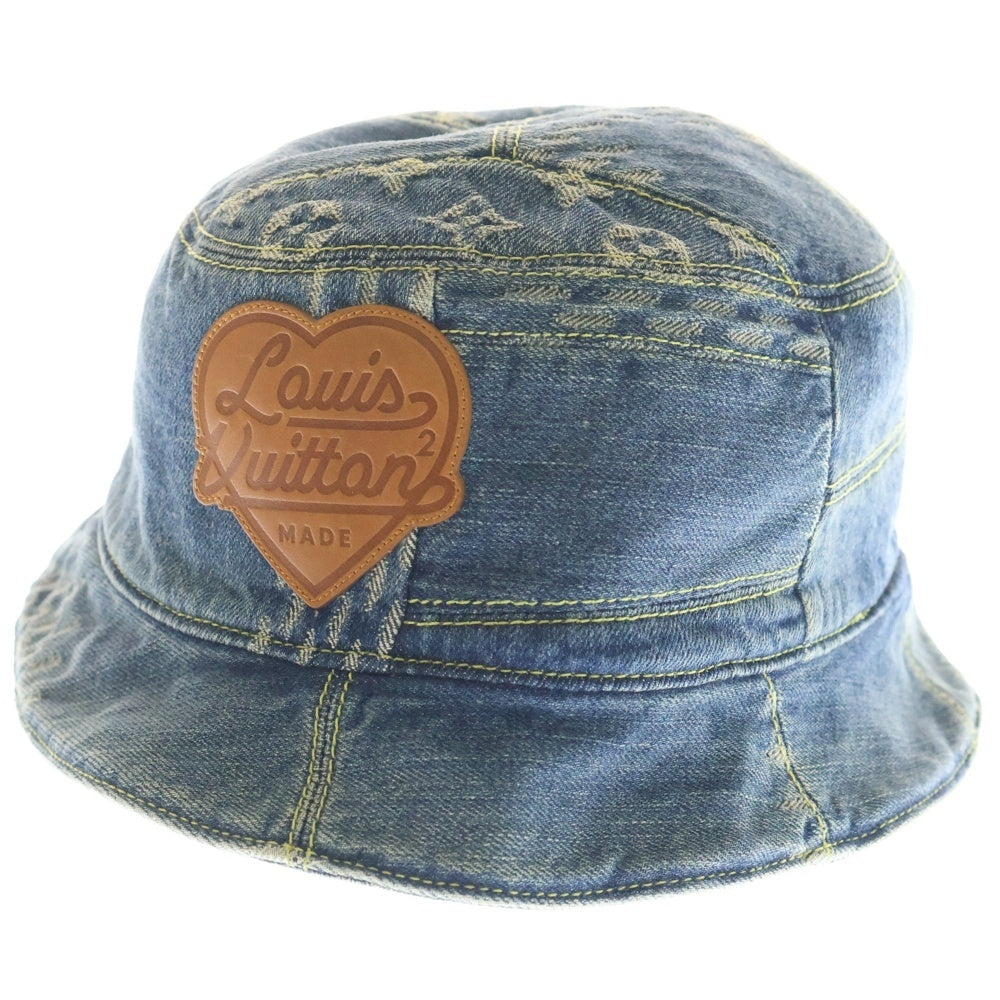 LOUIS VUITTON(ルイヴィトン) ×NIGO LV Made Denim Bucket Hat MP3243 ×ニゴ LVメイド デニムバケットハット インディゴ