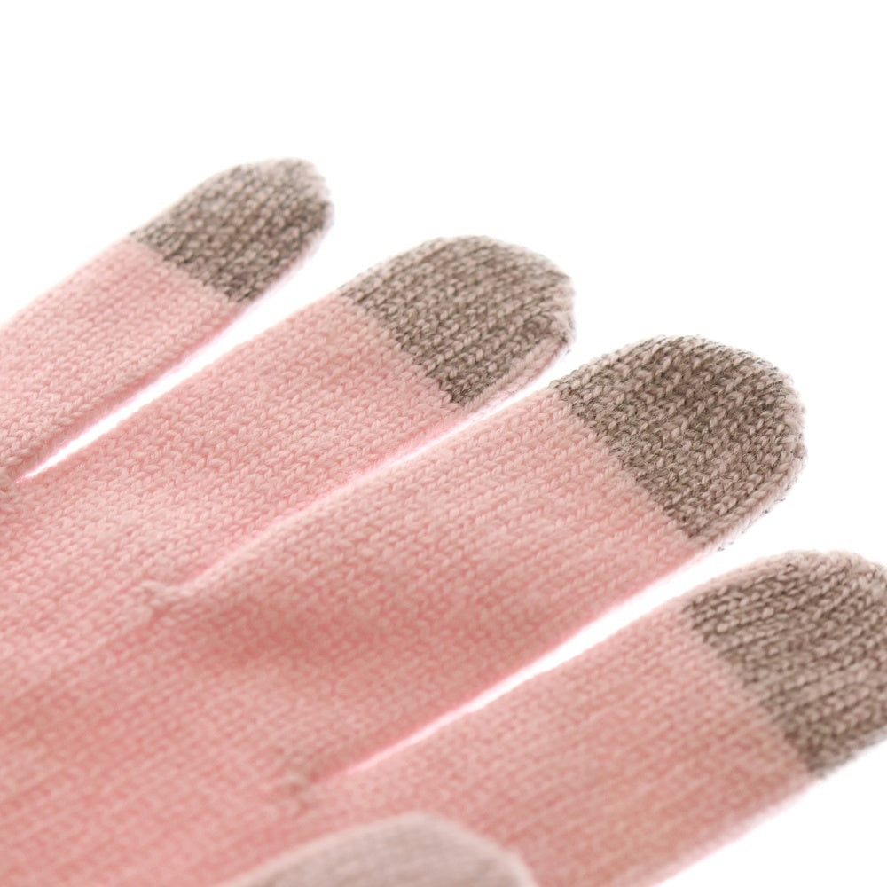 LOUIS VUITTON(ルイヴィトン) 19AW Gon Giant Pop Monogram Gloves M73904 ゴンジャイアント ポップモノグラム手袋 ピンク/グレー