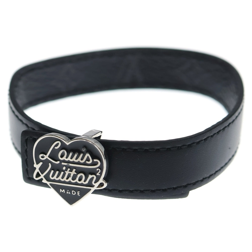 LOUIS VUITTON(ルイヴィトン) LV Heart Reversible Bracelet M8041 LVハート モノグラムリバーシブルレザーブレスレット ブラック