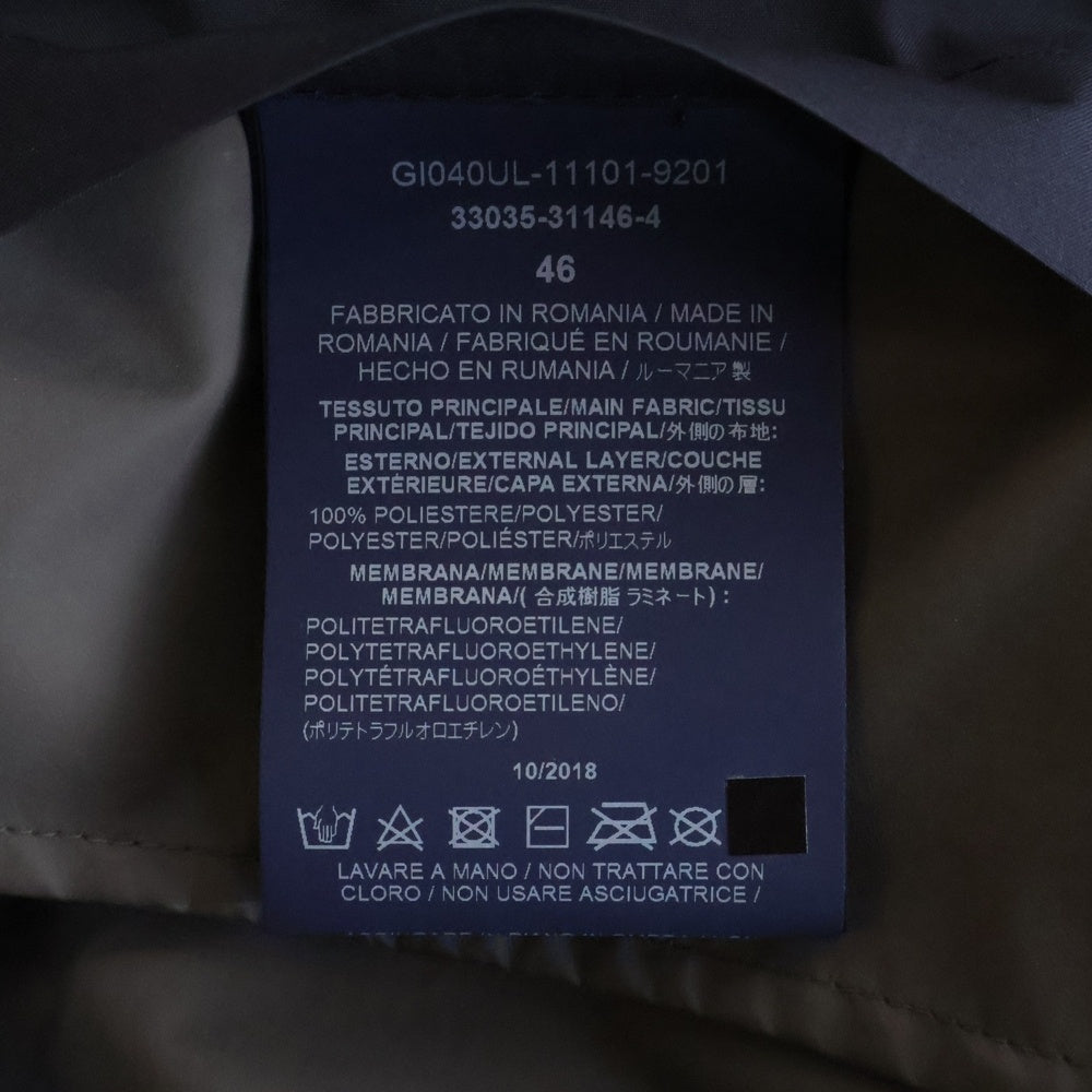 HERNO(ヘルノ) Laminar GORE-TEX GI040UL ジップアップ ジャケット ネイビー