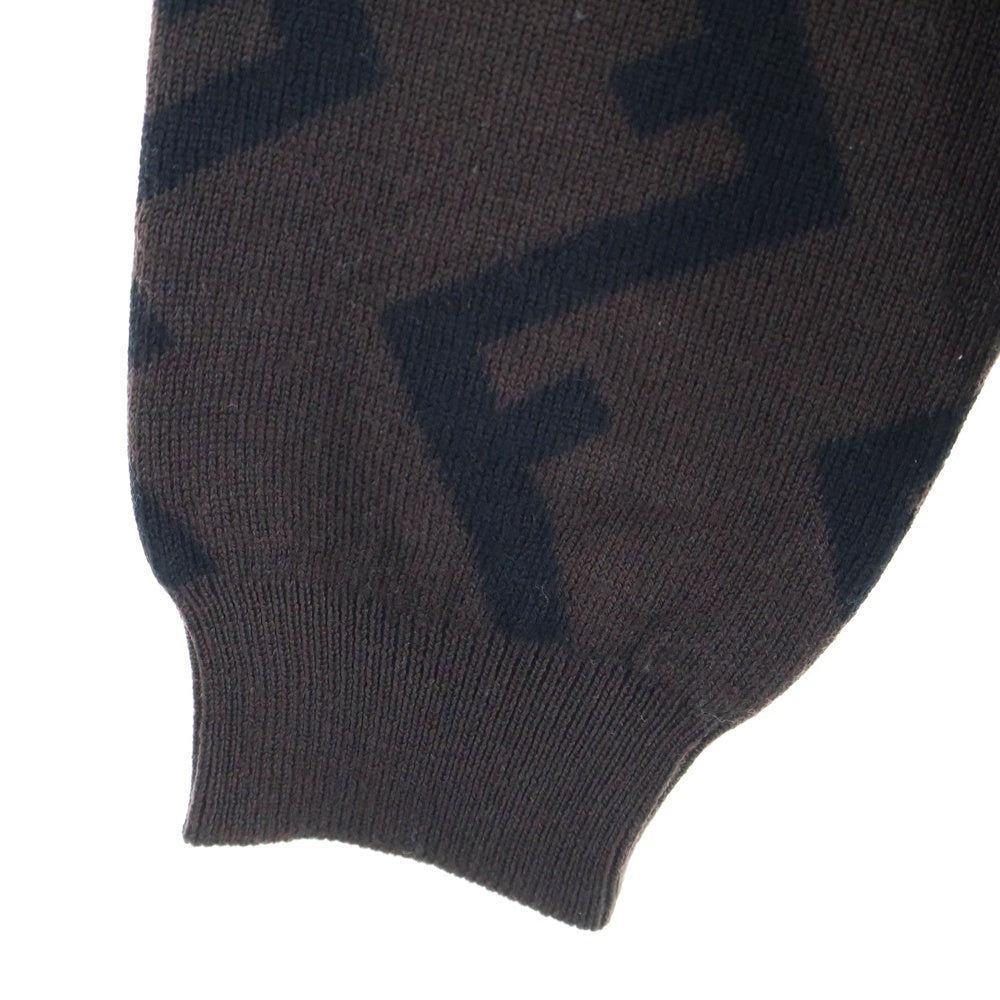 FENDI(フェンディ) FF柄クルーネックニット ブラウン FZZ489 A93S
