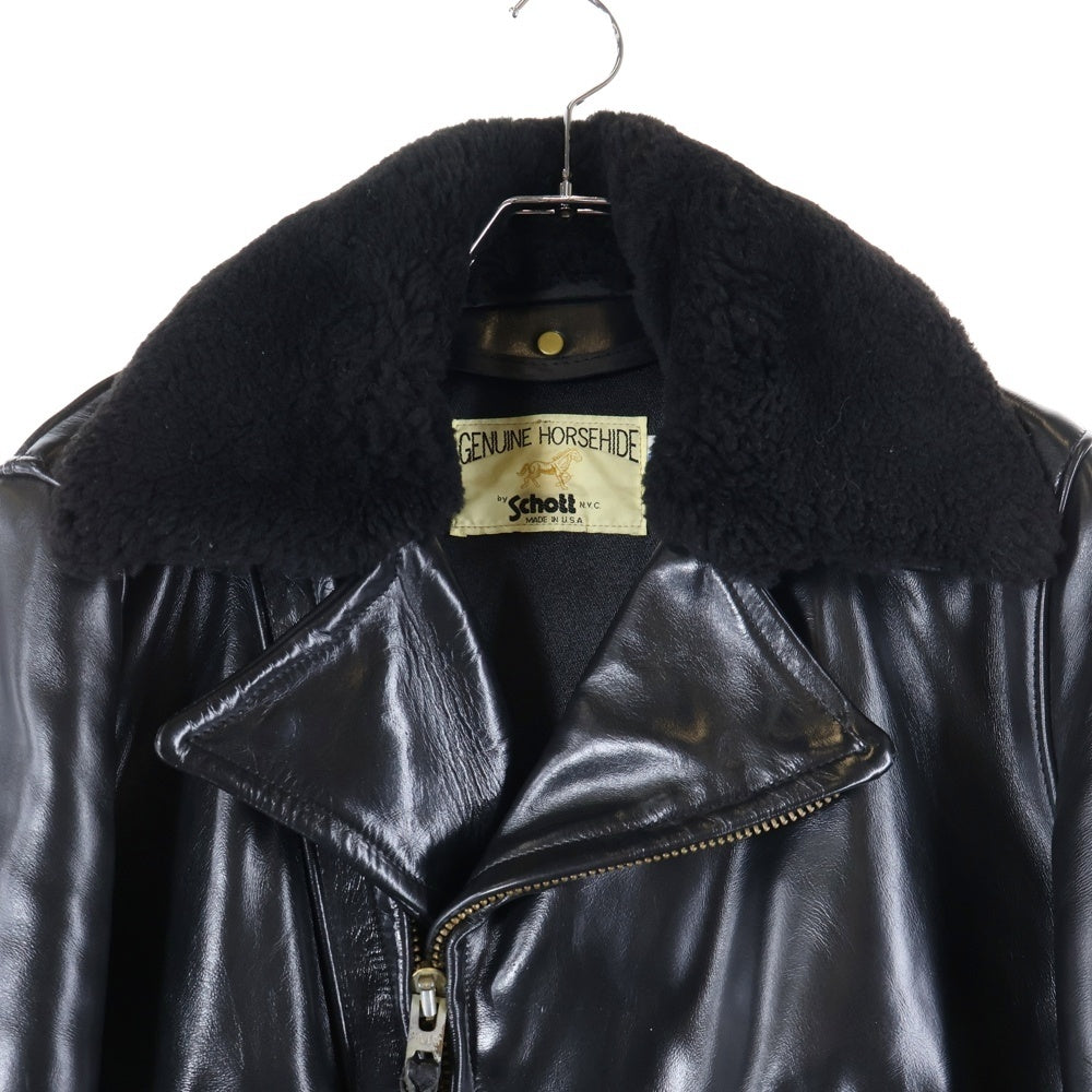 SCHOTT(ショット) JD1 ホースハイド ボア ダブルライダースジャケット