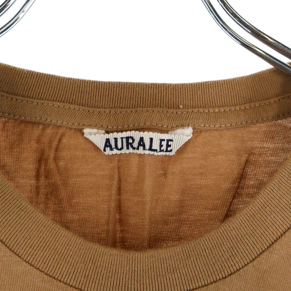 AURALEE(オーラリー) 19SS SEAMLESS CREW NECK SLEEVELESS A9ST07ST ノースリーブ Tシャツ カットソー ブラウン
