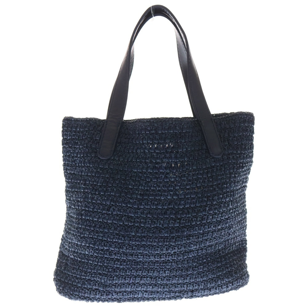 HELEN KAMINSKI(ヘレンカミンスキー) ラフィア ミニトートバッグ ハンドバッグ ネイビー