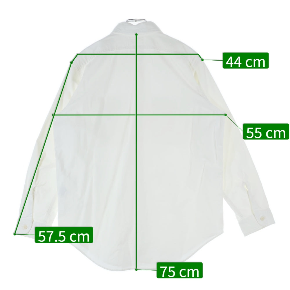 MADISONBLUE(マディソンブルー) ハンプトンワークシャツ 長袖シャツ ホワイト MB999-5711