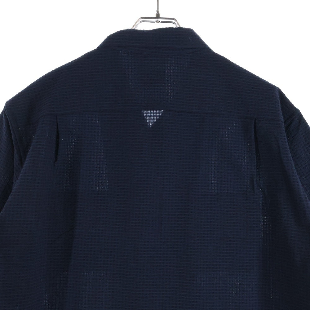 THE NORTH FACE(ザノースフェイス) ショートスリーブシアサッカーベントメッシュシャツ 半袖シャツ ネイビー NR22160