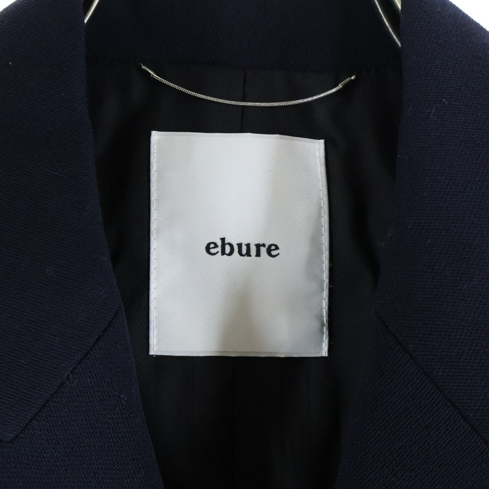 ebure(エブール) ライトドライウール ダブルテーラードジャケット ネイビー レディース 9910400220