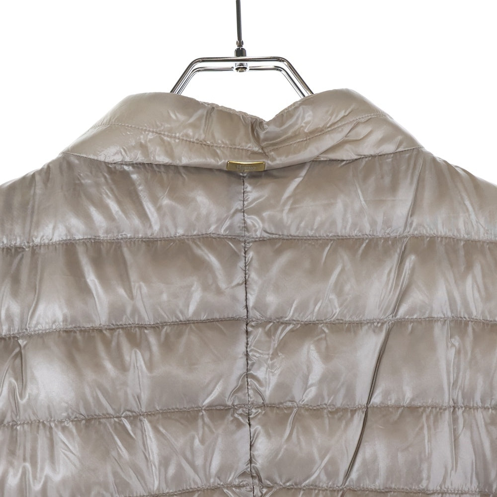 HERNO(ヘルノ) ロング ライトダウンベスト ベージュ レディース PI0262D-12017