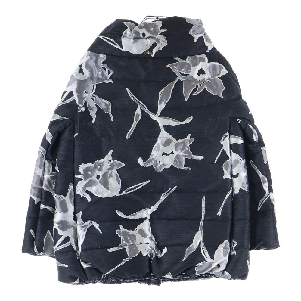 HERNO(ヘルノ) Floral patterned ダウンジャケット レディース ブラック PI0509D-13330