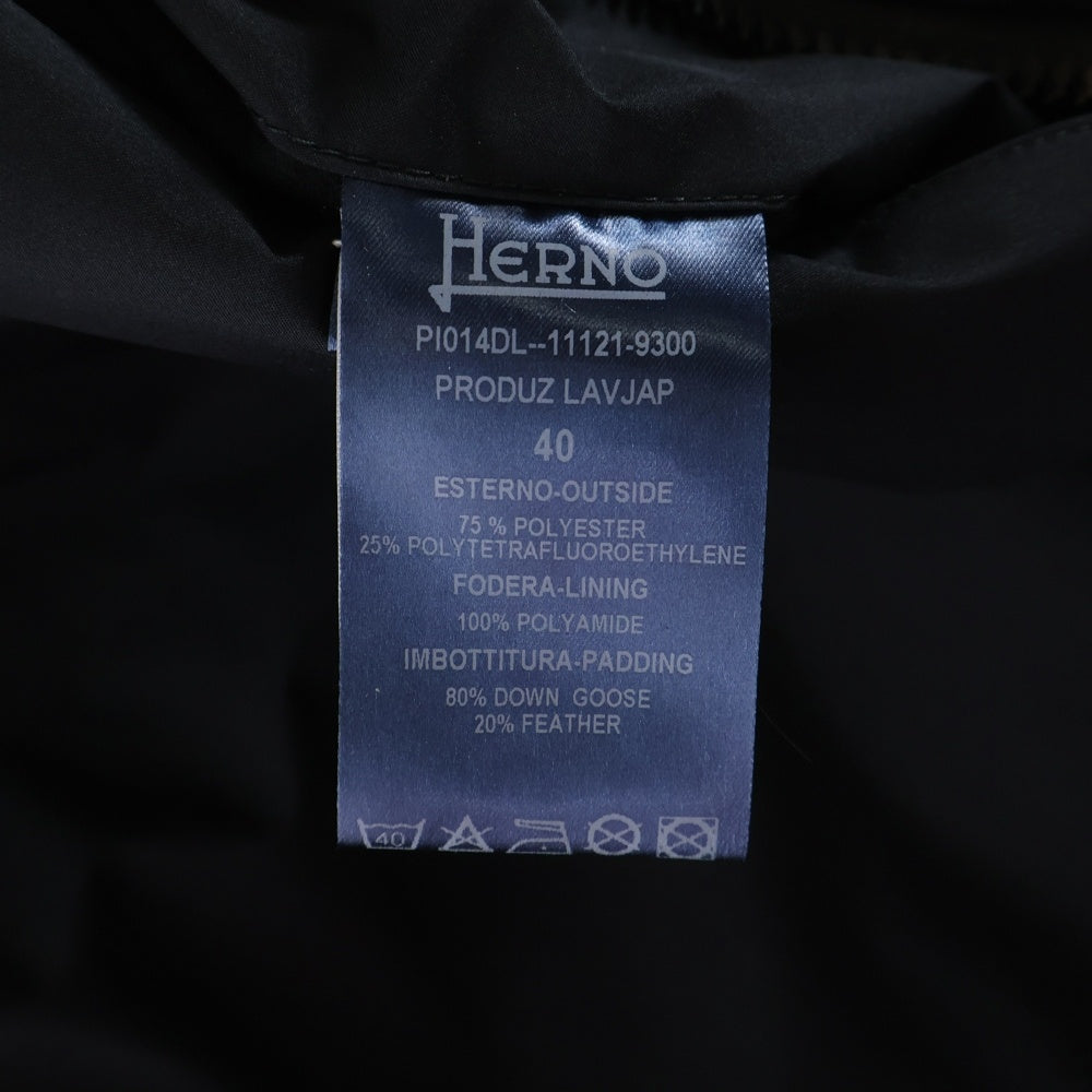 HERNO(ヘルノ) Laminar GORE-TEX PI014DL-11121 ゴアテックス フード ジップアップコート ブラック レディース