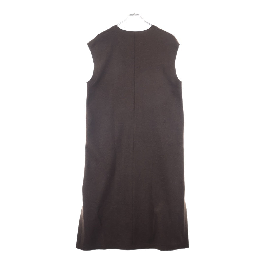 TOMORROWLAND(トゥモローランド) 【BALLSEY】 ウール混 ノースリーブ ワンピース ブラウン レディース 11-06-24-06704