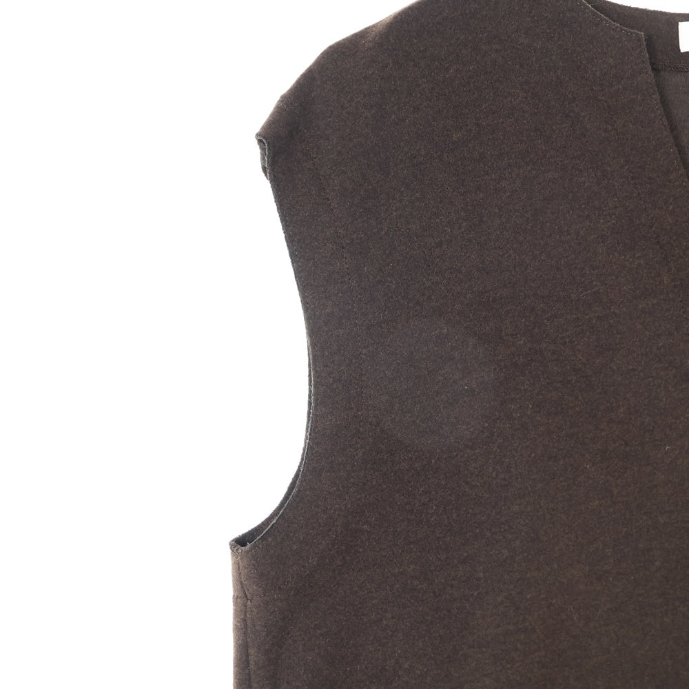 TOMORROWLAND(トゥモローランド) 【BALLSEY】 ウール混 ノースリーブ ワンピース ブラウン レディース 11-06-24-06704