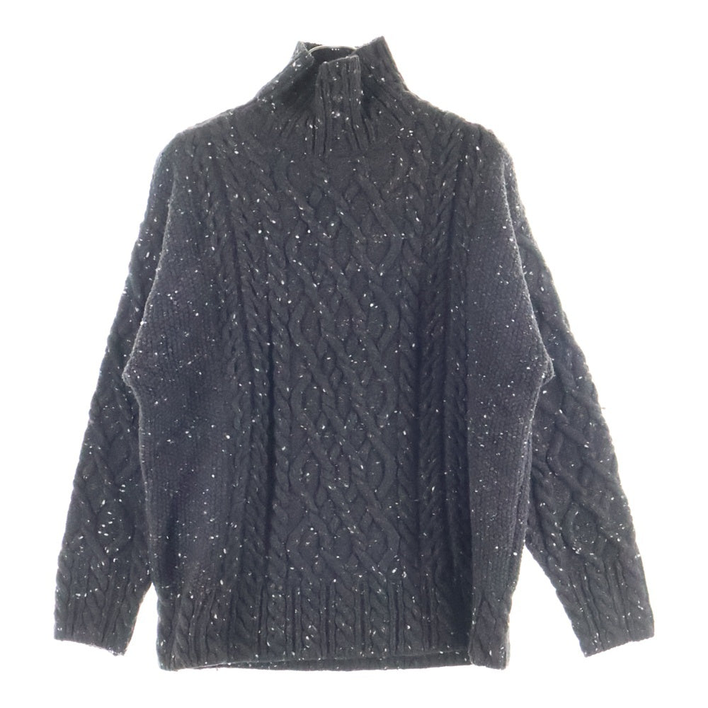 AURALEE(オーラリー) ウールベビー アルパカ ケーブルニットセーター ブラウン A21AT03TC