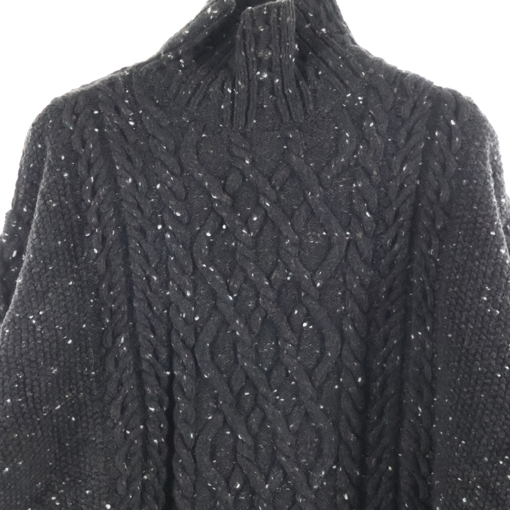 AURALEE(オーラリー) ウールベビー アルパカ ケーブルニットセーター ブラウン A21AT03TC