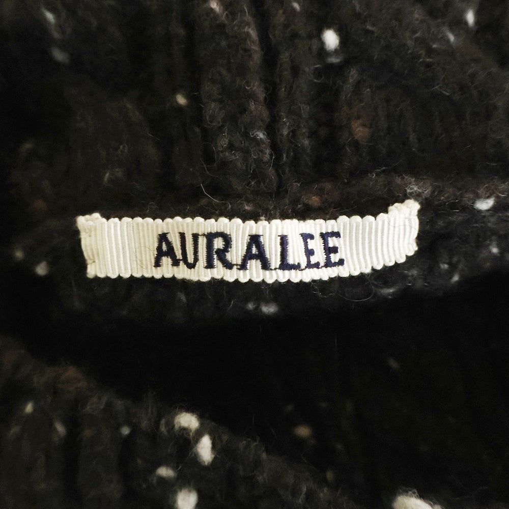 AURALEE(オーラリー) ウールベビー アルパカ ケーブルニットセーター ブラウン A21AT03TC
