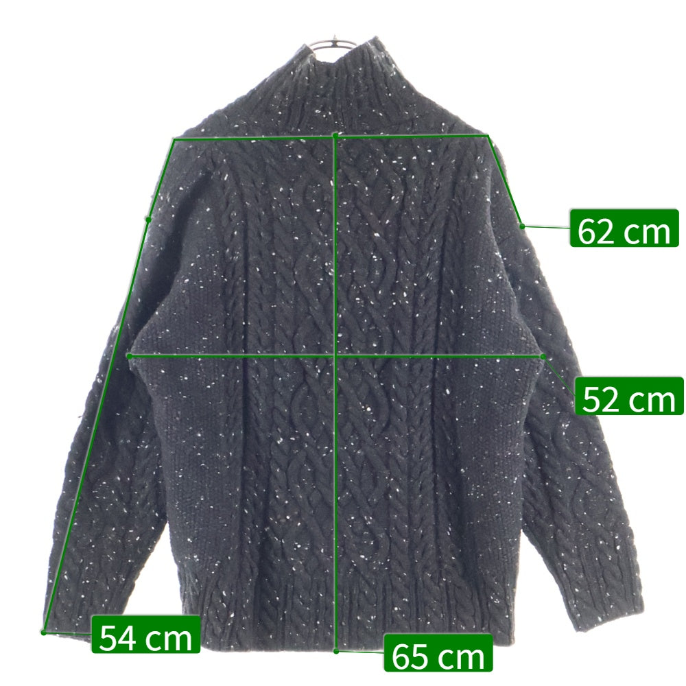 AURALEE(オーラリー) ウールベビー アルパカ ケーブルニットセーター ブラウン A21AT03TC