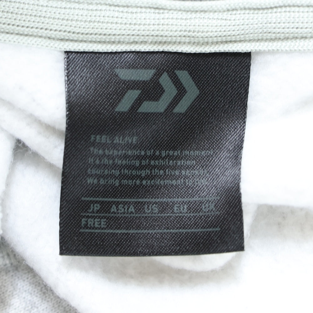 DAIWA PIER39(ダイワ ピアサーティナイン) ハーフジップ スウェット フーディ パーカー グレー レディース BE-53023WL