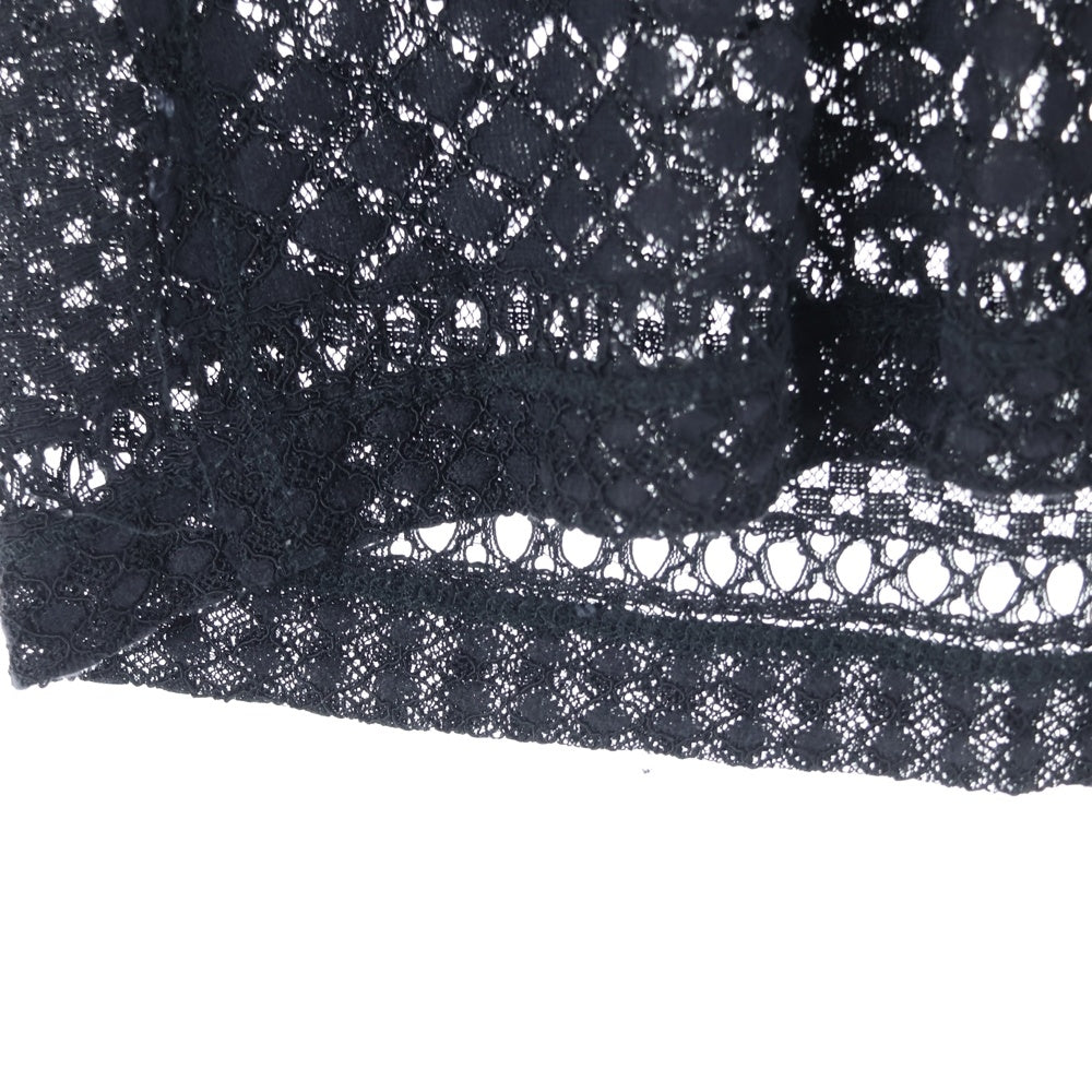 Needles(ニードルス) 19SS ラッセルレースカットソー 長袖Tシャツ ブラック EJ223