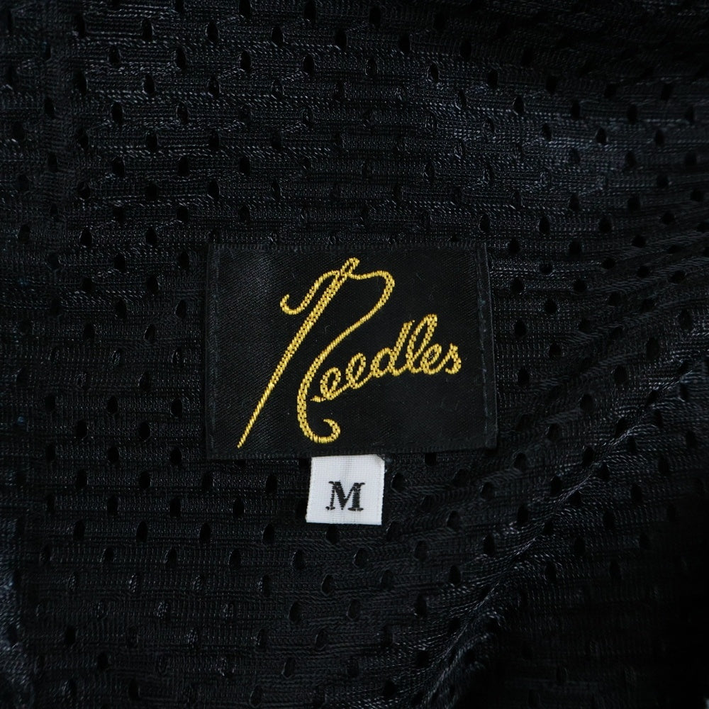 Needles(ニードルス) 23SS Narrow Track Pant MR293 バタフライ刺繍 ベロア トラックパンツ ブルー