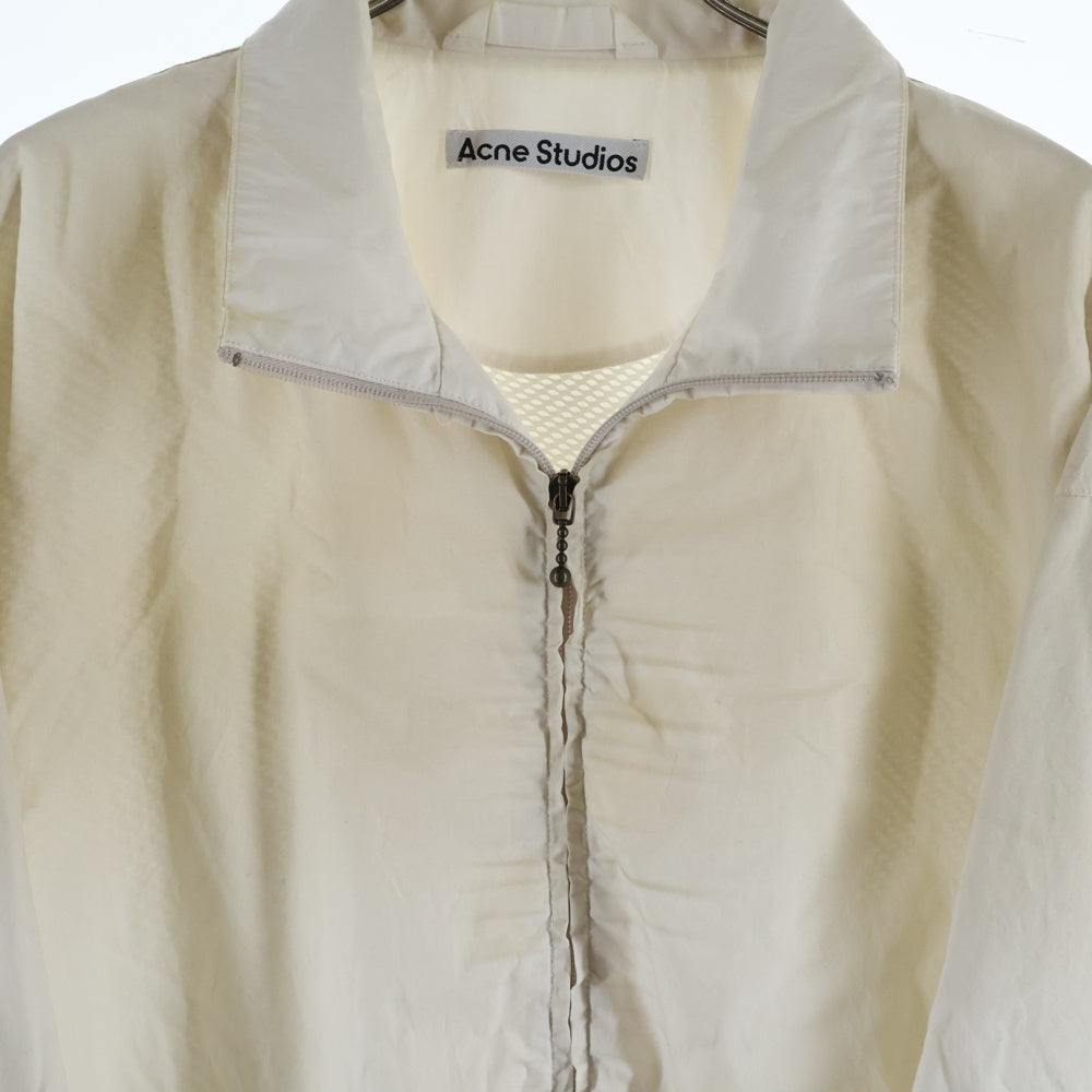 Acne Studios(アクネ ストゥディオズ) Logo Zipper Jacket FN-MN-OUTW001264 ロゴジップアップジャケット ホワイト