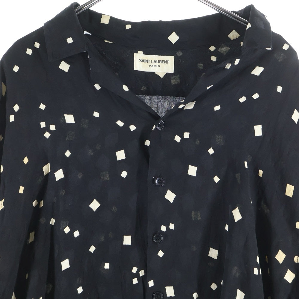SAINT LAURENT PARIS(サンローランパリ) Square Dot Silk Shirt 600523