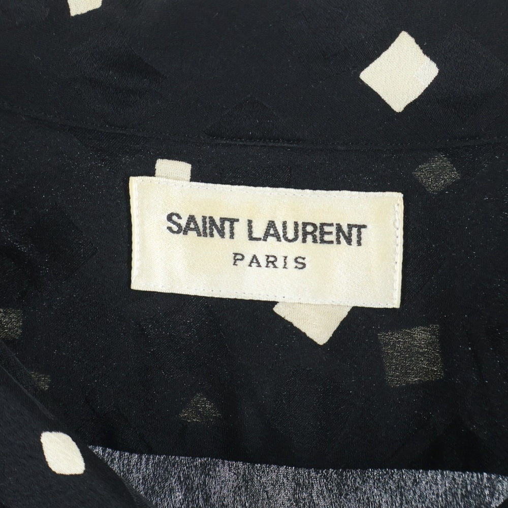 SAINT LAURENT PARIS(サンローランパリ) Square Dot Silk Shirt 600523