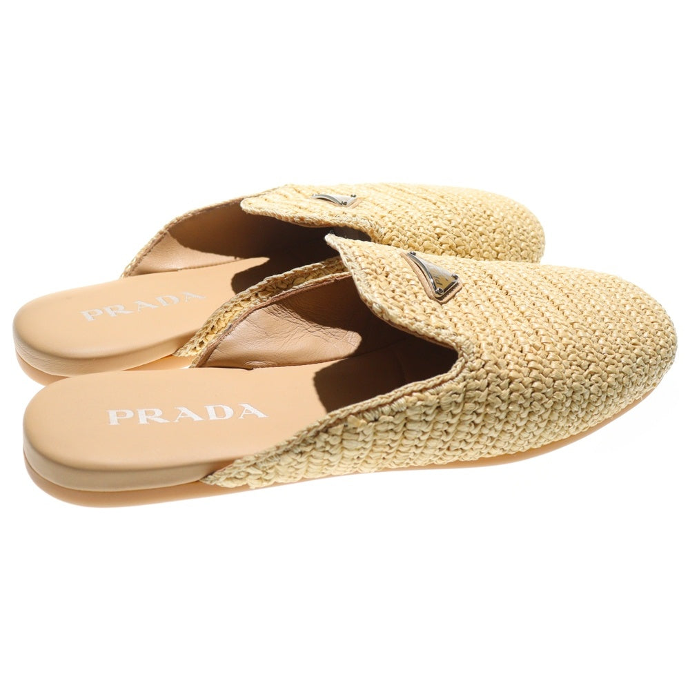 PRADA(プラダ) クロシェ ミュール サンダル ベージュ 2S2984