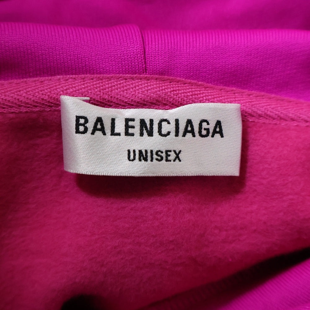 BALENCIAGA(バレンシアガ) 21SS THIS IS NOT 657683 TKVE3 プリント プルオーバーパーカー フーディ ピンク レディース