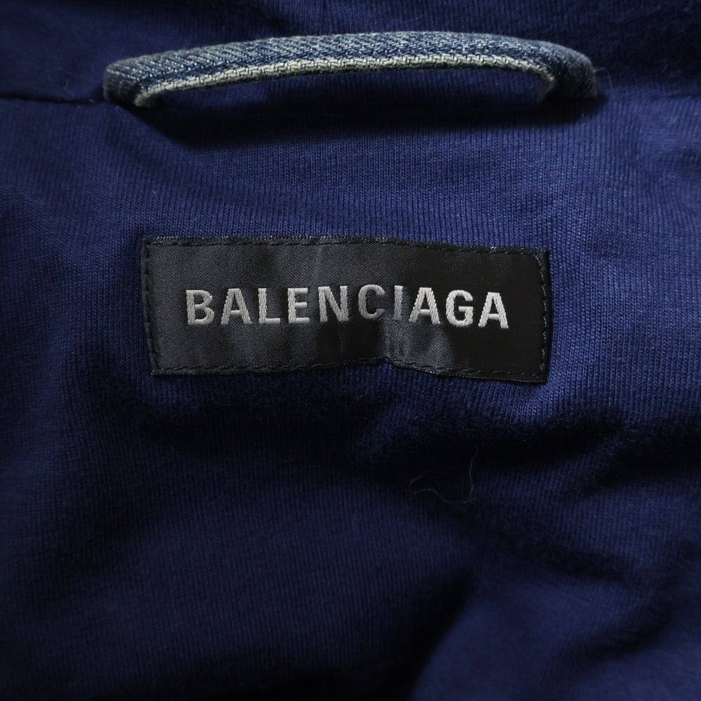 BALENCIAGA(バレンシアガ) 25AW Boxy Denim Jacket 848020 TTW76 ファー デニムジャケット インディゴ
