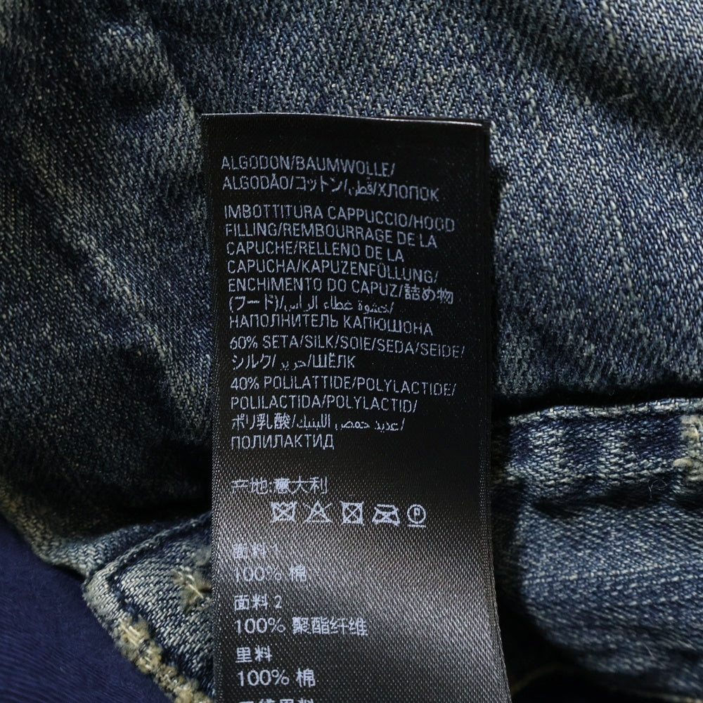 BALENCIAGA(バレンシアガ) 25AW Boxy Denim Jacket 848020 TTW76 ファー デニムジャケット インディゴ