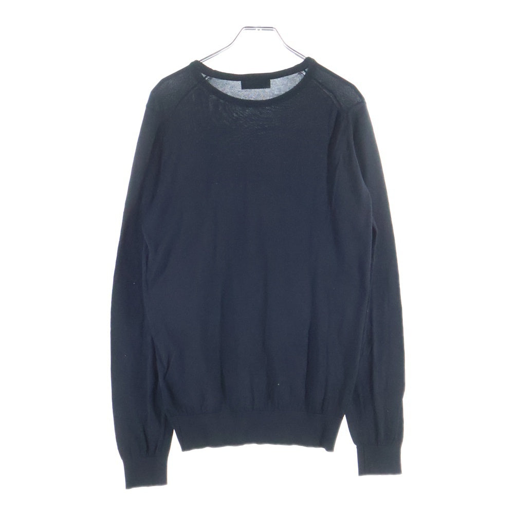 JOHN SMEDLEY(ジョンスメドレー) クルーネックニット セーター ブラック