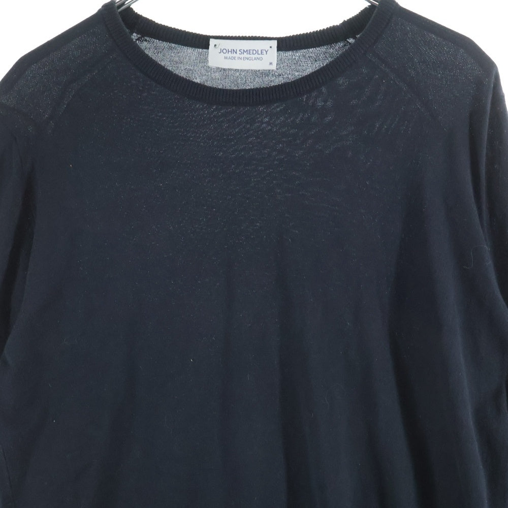 JOHN SMEDLEY(ジョンスメドレー) クルーネックニット セーター ブラック