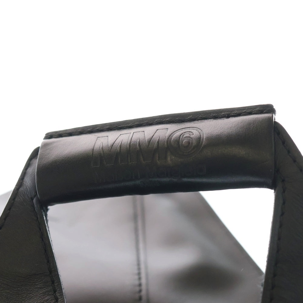 MM6 Maison Margiela(エムエムシックスメゾンマルジェラ) 22AW ジャパニーズ ミニ レザー ハンドバッグ ブラック SB5WD0014 レディース