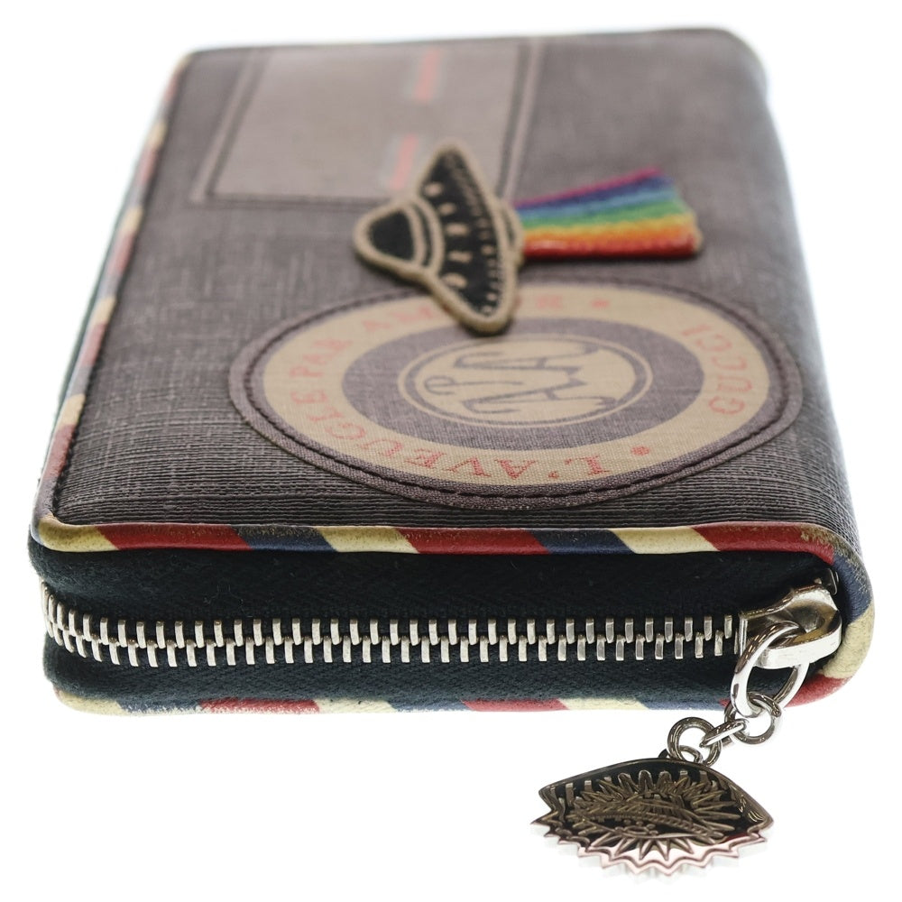 GUCCI(グッチ) ナイトクーリエ GGスプリーム ラウンドジップ 長財布