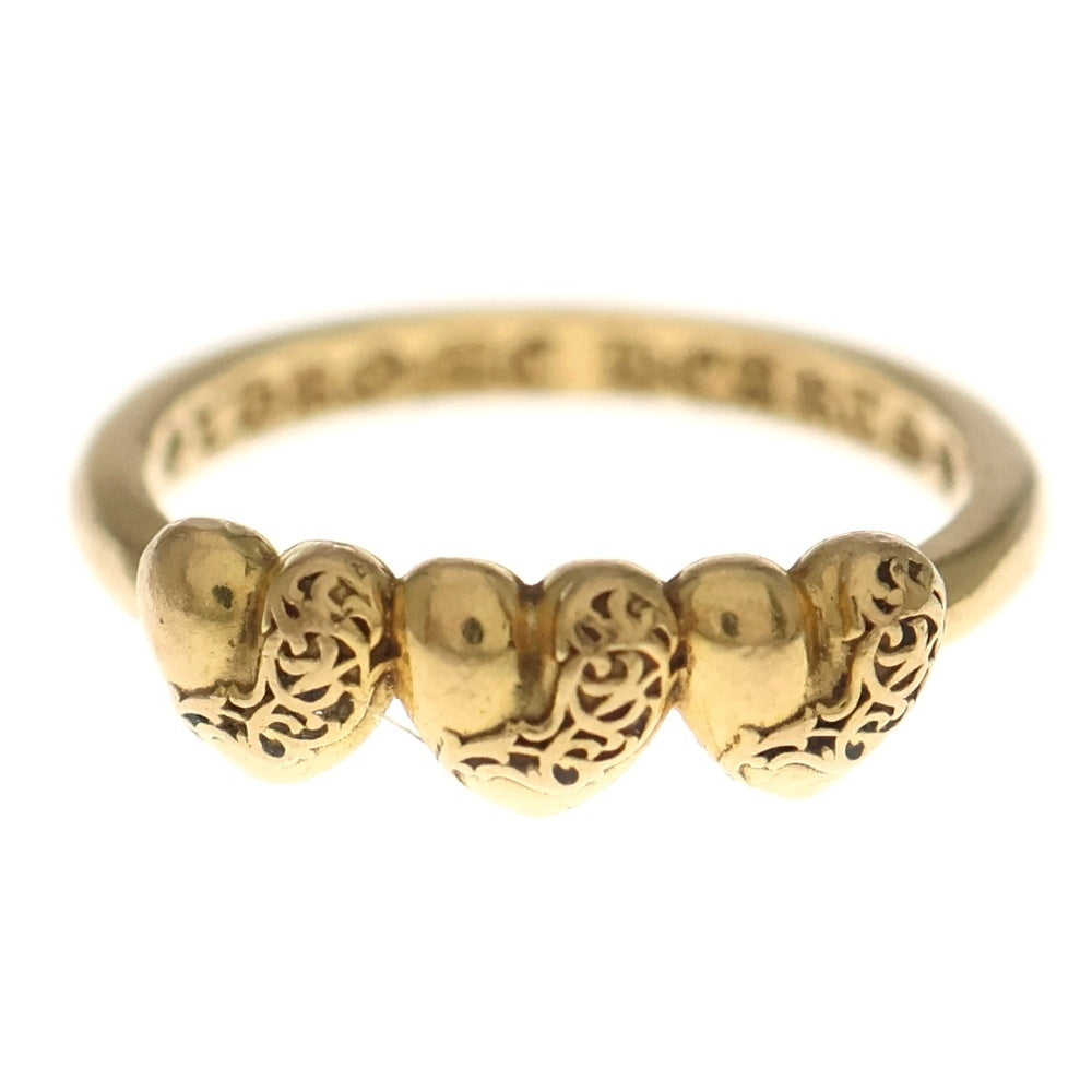 CHROME HEARTS(クロムハーツ) 22K BUBBLEGUM 3 HEART RING バブルガム
