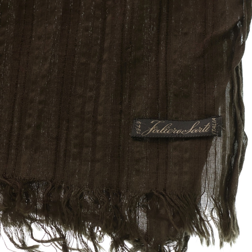 Faliero Sarti(ファリエロサルティ) 大判 ストール マフラー カーキ